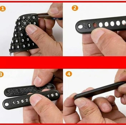 Smart Anti-Lost Number Plate Keychai