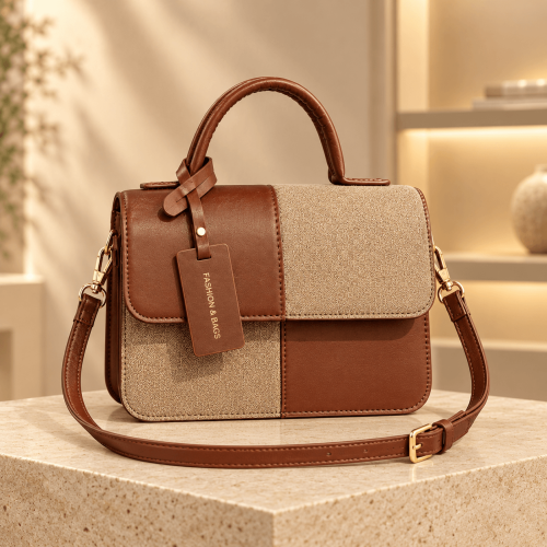 Women's Small PU Handbag | Square Flap Shoulder &amp; Crossbody Bag